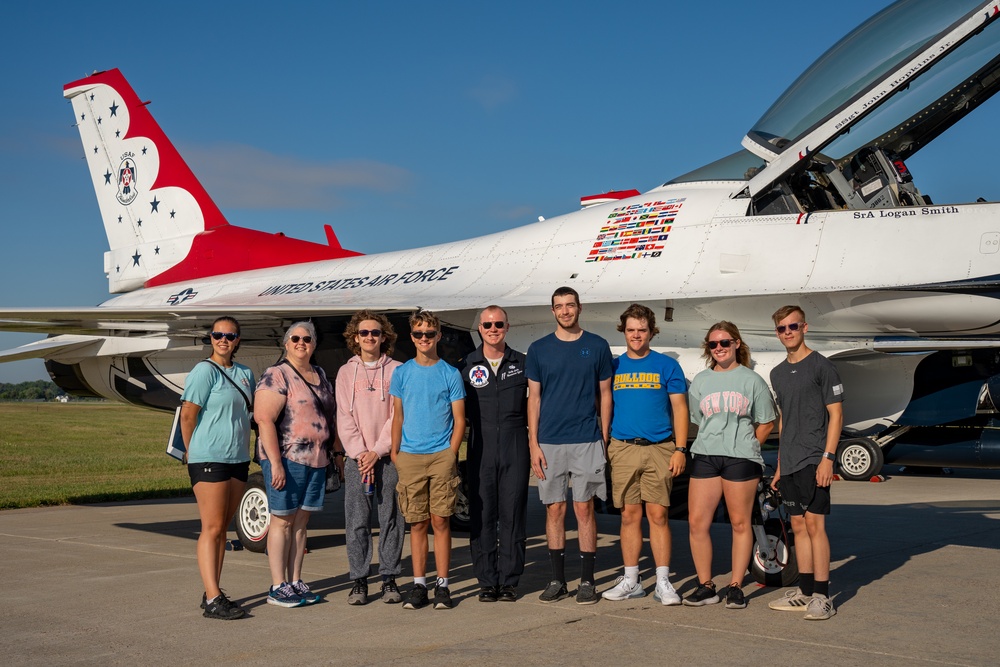 CTE Academy Students Visit the 114th Fighter Wing