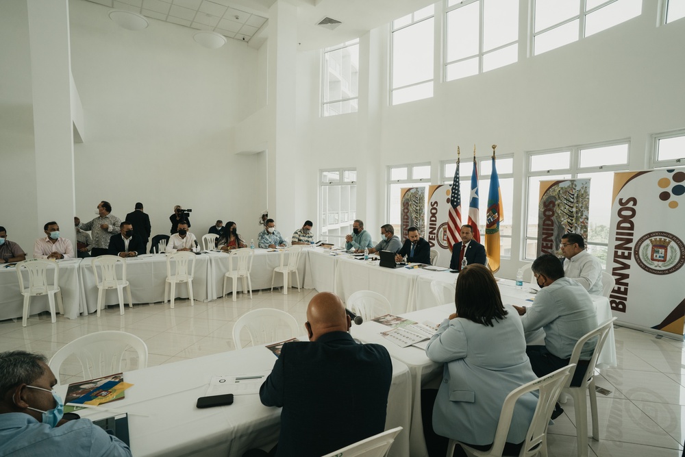Federal Recovery Coordinator José G. Baquero Engages in Municipal Reconstruction and Economic Summit with Puerto Rico Mayors in Aguadilla