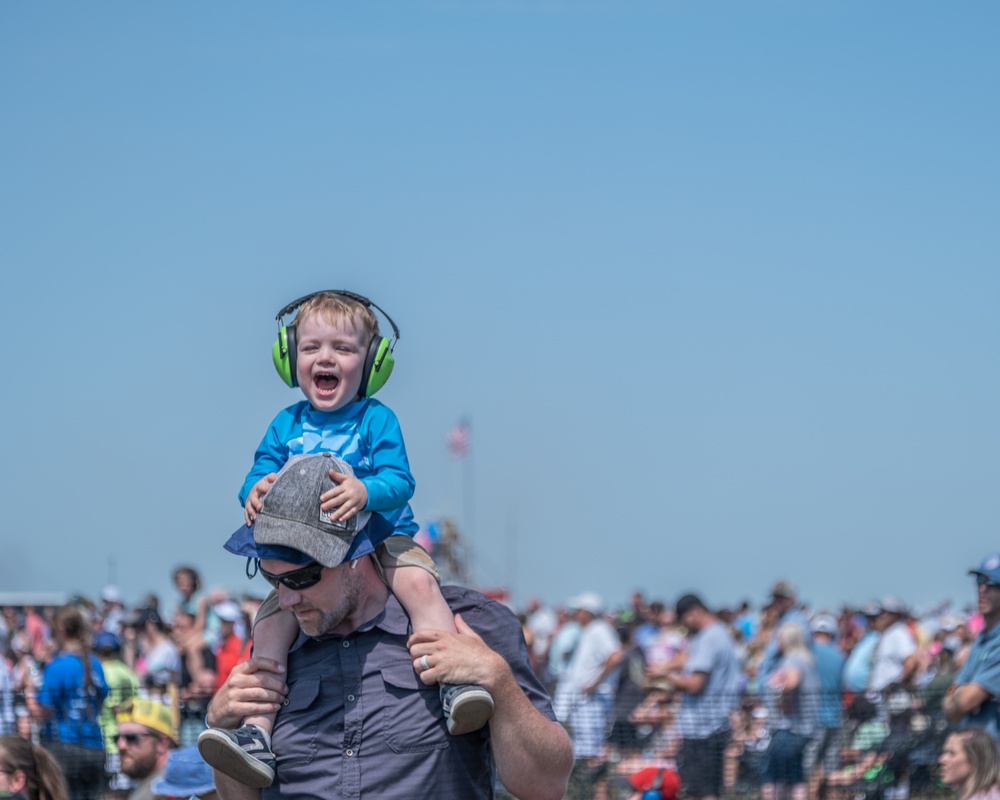 Attendees of the 2023 Sioux Falls Power on the Prairie Airshow were able to see a variety of static displays and aerial acts. (U.S. Air National Guard photo by Staff Sgt. Taylor Solberg)