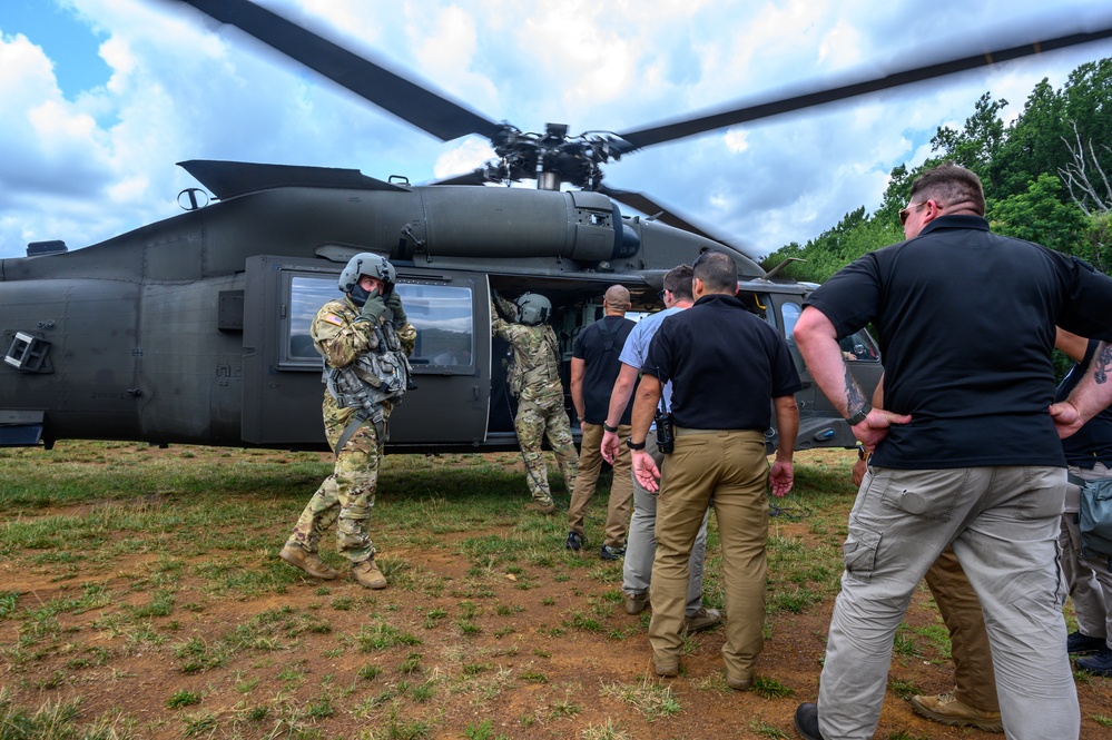 21st WMD-CST trains at at the New Jersey Vietnam Veterans' Memorial