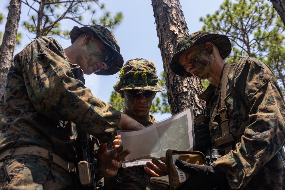 Midshipmen conduct fire and maneuver during CORTRAMID