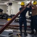 USS Ronald Reagan (CVN 76) Sailors conduct anchor drop test