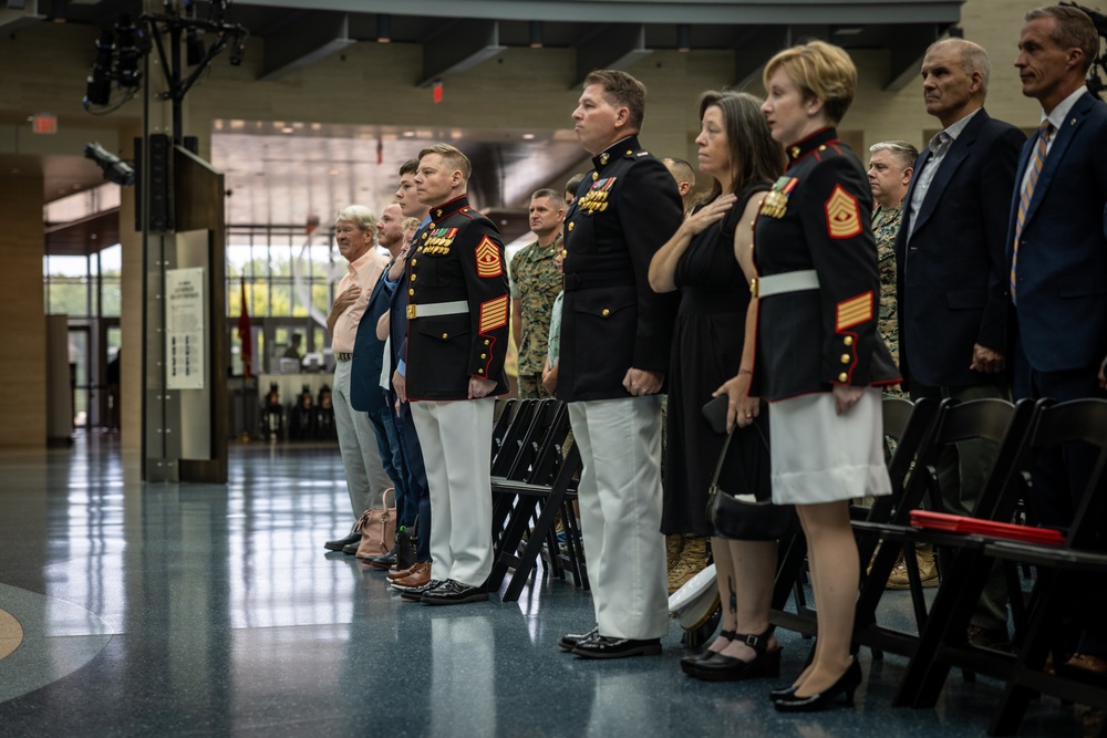 Master Gunnery Sgt. John Mundy retires after 26 years of service