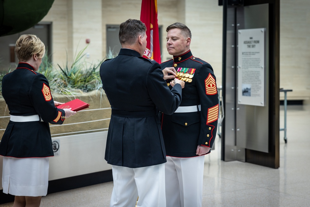 Master Gunnery Sgt. John Mundy retires after 26 years of service