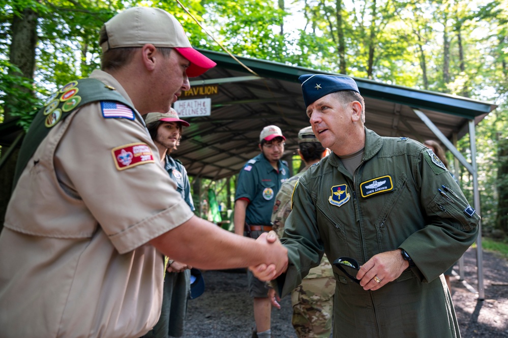 DVIDS Images AFRS leadership visits Boy Scout of America’s Camp