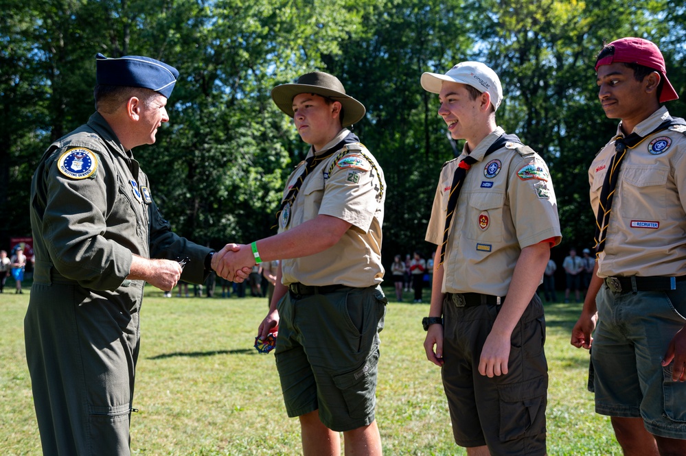 AFRS leadership visits Boy Scout of America’s Camp Minsi