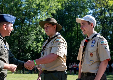 AFRS leadership visits Boy Scout of America’s Camp Minsi