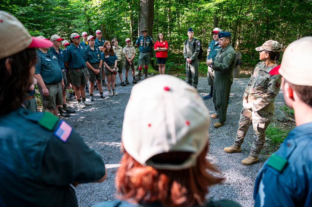 AFRS leadership visits Boy Scout of America’s Camp Minsi