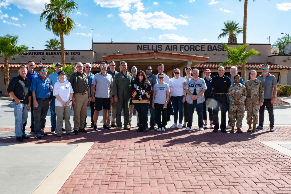 Nellis Honorary Commanders Take Flight