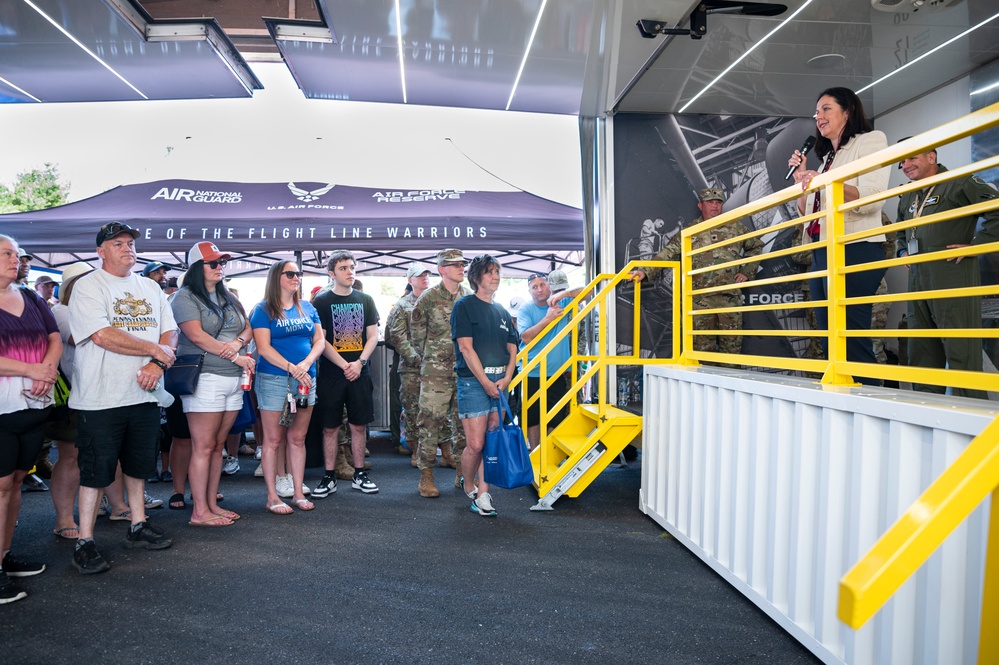 USecAF experiences recruiting mission at NASCAR event