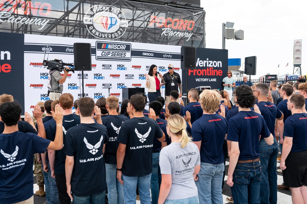 USecAF experiences recruiting mission at NASCAR event