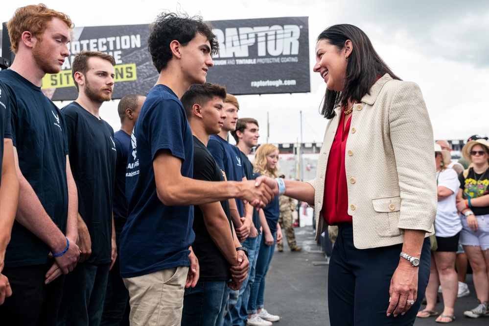 USecAF experiences recruiting mission at NASCAR event