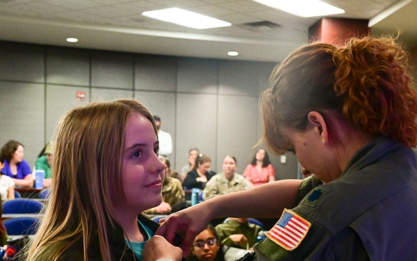 All-female aircrew, TLR Airmen participate in Smithsonian’s "S.H.E. Can" graduation