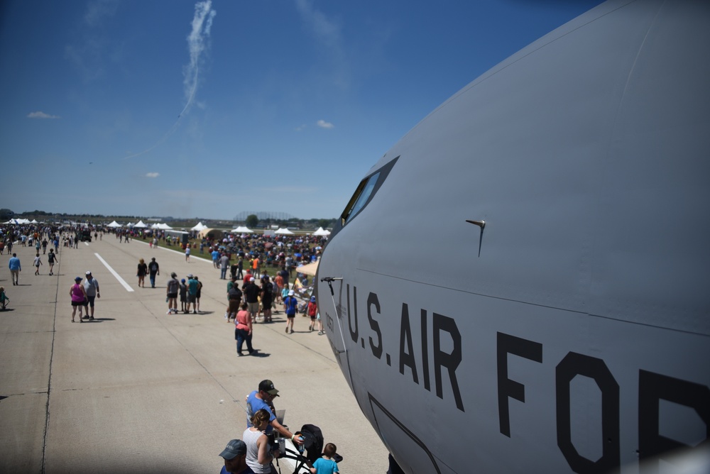 Iowa Air National Guard KC-135R Stratotanker featured at Sioux Falls Airshow