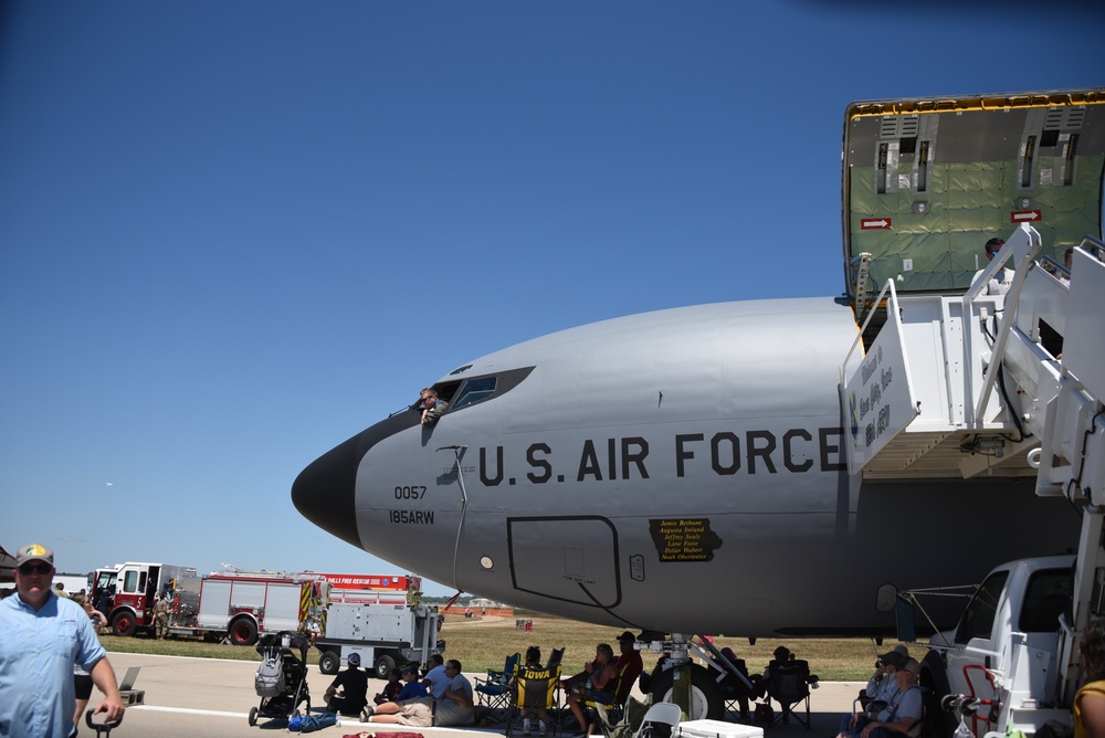 Iowa Air National Guard KC-135R Stratotanker featured at Sioux Falls Airshow