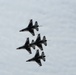 The United States Air Force Demonstration Squadron “Thunderbirds” perform at the Sioux Falls Airshow