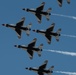 The United States Air Force Demonstration Squadron “Thunderbirds” perform at the Sioux Falls Airshow