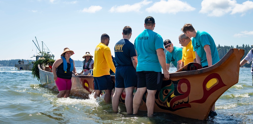 Pacific Northwest Sailors Assist Tribes During Annual Canoe Journey