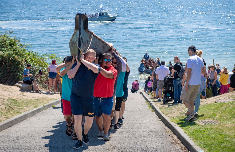 Pacific Northwest Sailors Assist Tribes During Annual Canoe Journey