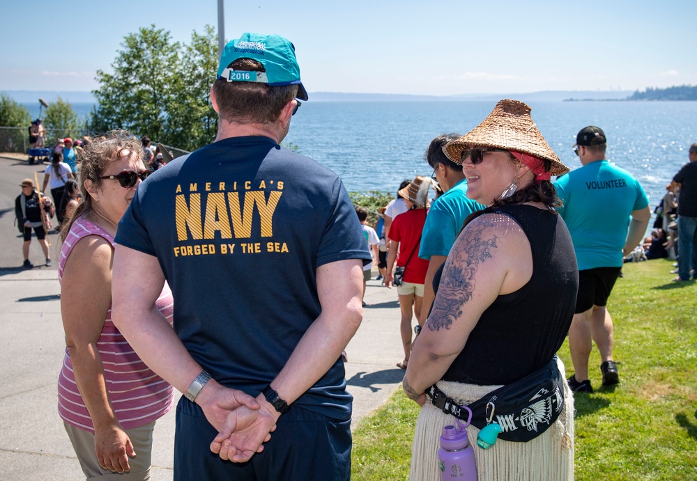 Pacific Northwest Sailors Assist Tribes During Annual Canoe Journey