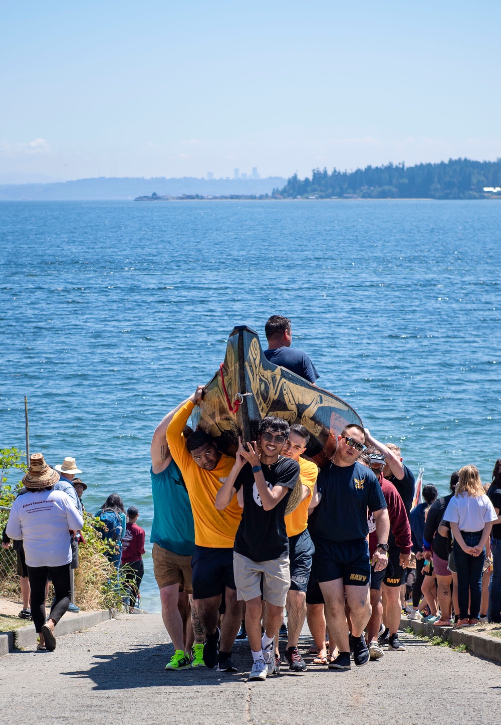 Pacific Northwest Sailors Assist Tribes During Annual Canoe Journey