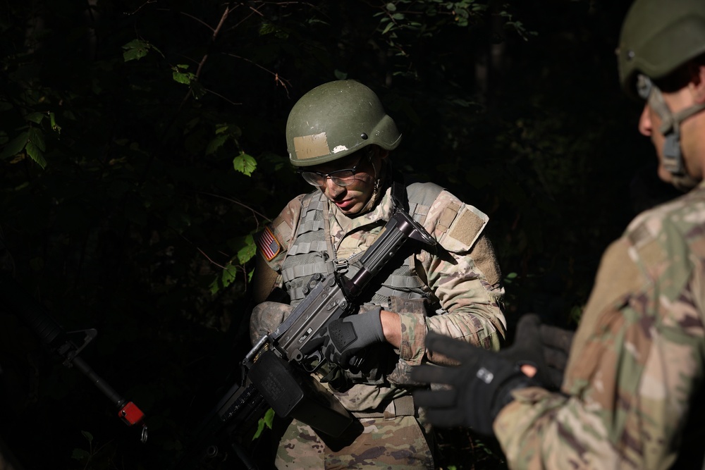 205th Regimental Officer Candidates Conduct a Platoon Raid during OCS Phase III 2023