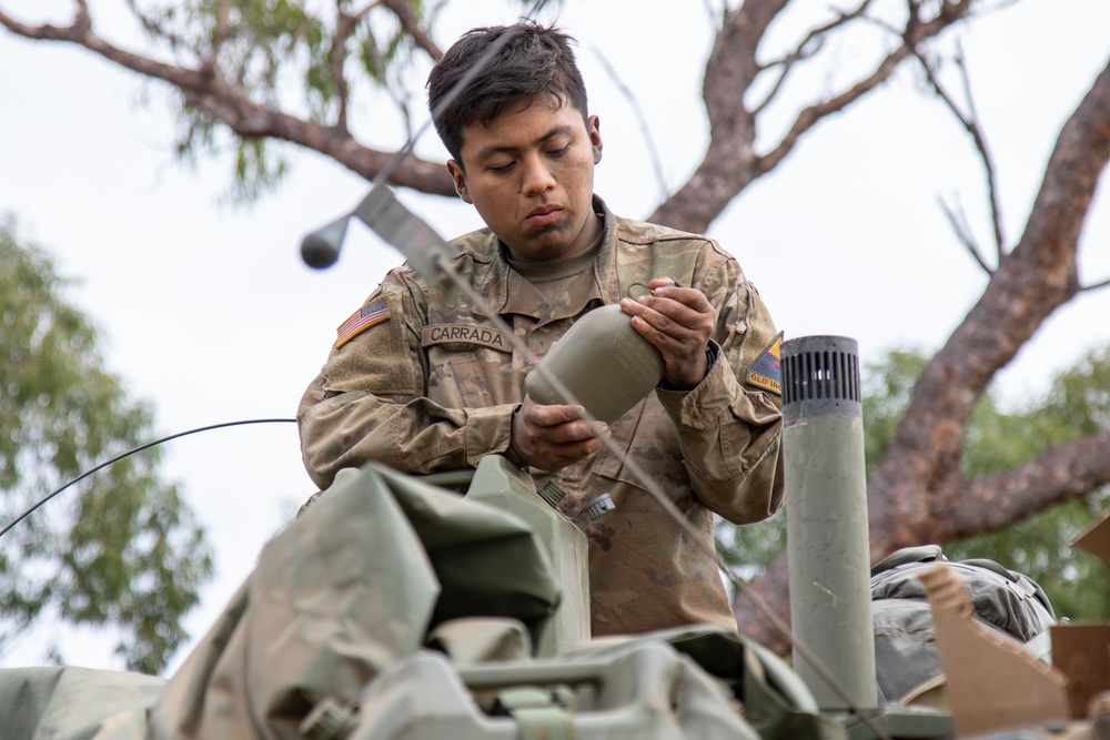 Soldiers conduct field maneuvers during Talisman Sabre 23