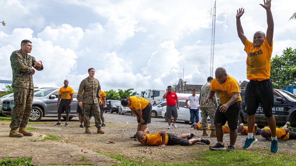 KM23: Pohnpei State Police Academy Physical Training