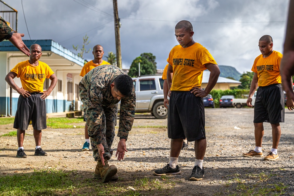 KM23: Pohnpei State Police Academy Physical Training