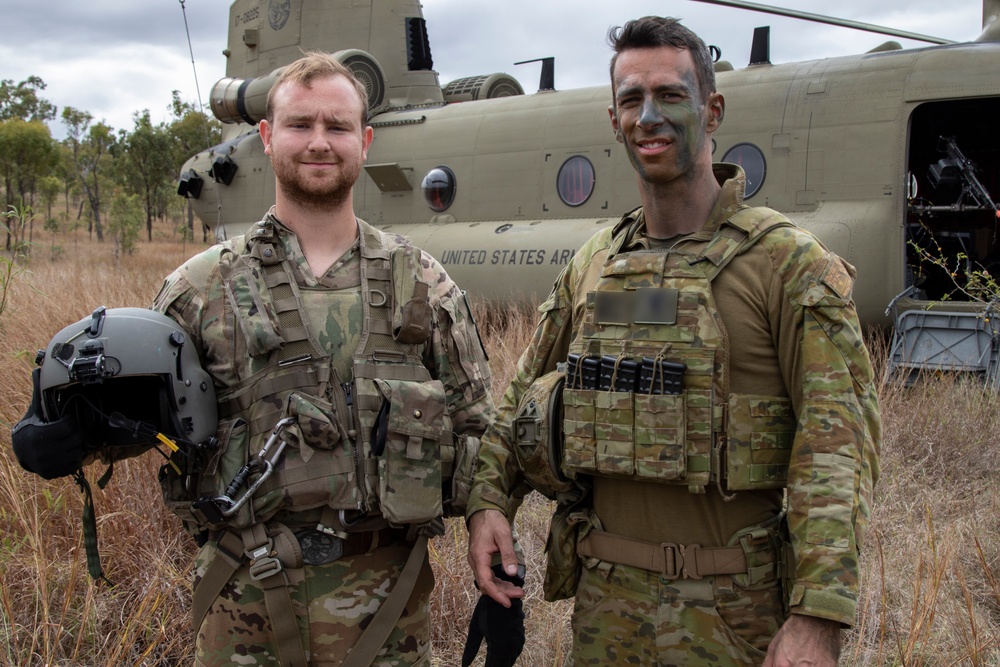 Soldiers conduct field maneuvers during Talisman Sabre 23