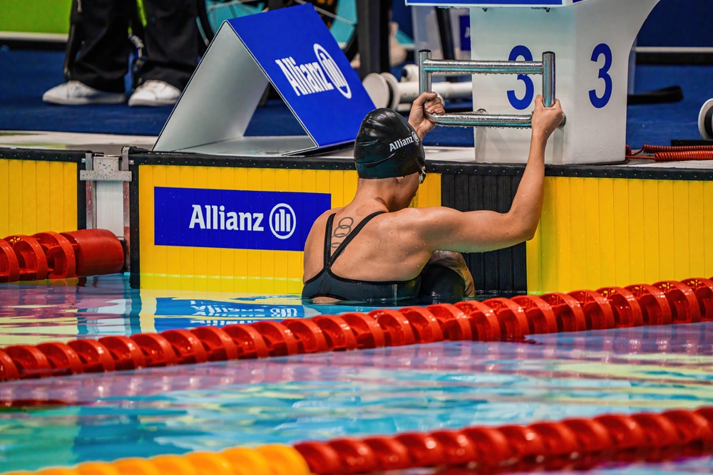 Sgt. 1st Class Elizabeth Marks Ranks amid top swimmers in the world at Para Swimming World Championships