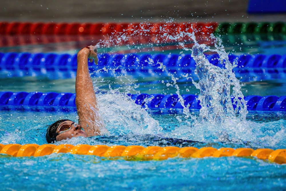 Sgt. 1st Class Elizabeth Marks Ranks amid top swimmers in the world at Para Swimming World Championships