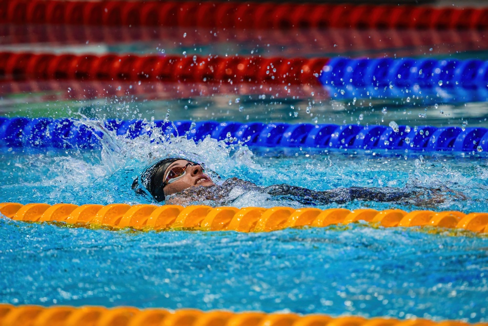 Sgt. 1st Class Elizabeth Marks Ranks amid top swimmers in the world at Para Swimming World Championships