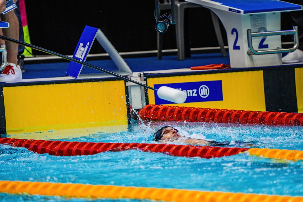 Sgt. 1st Class Elizabeth Marks Ranks amid top swimmers in the world at Para Swimming World Championships