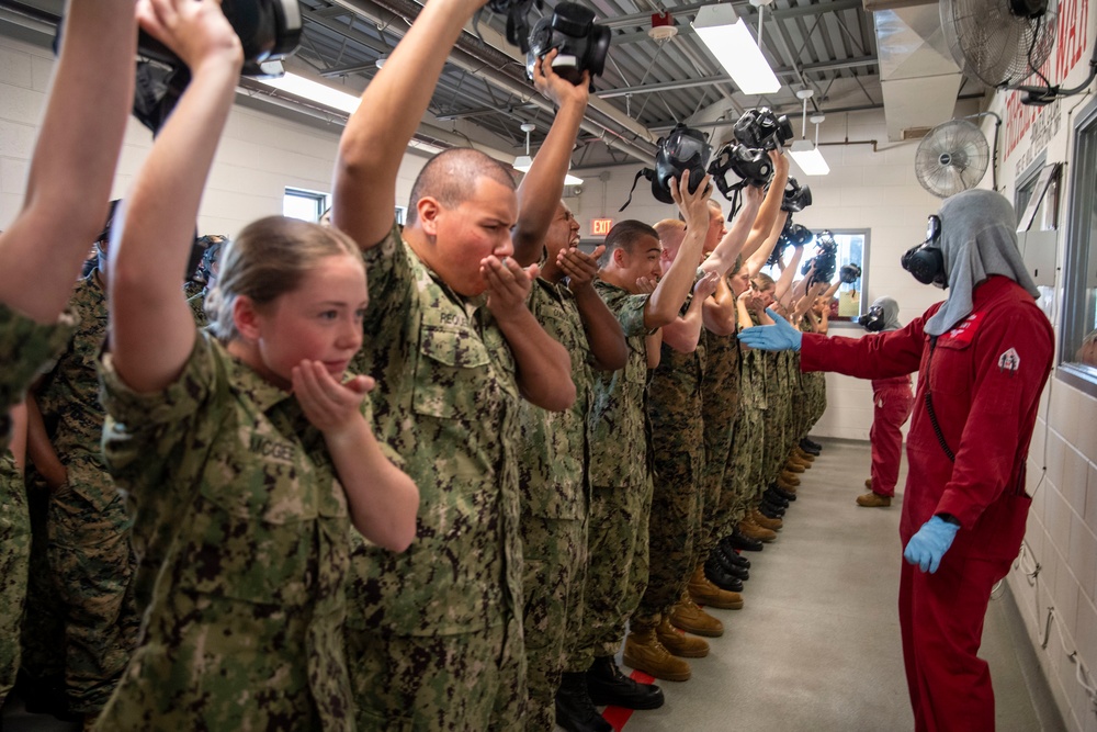 Naval Reserve Officers Training Corps (NROTC) New Student Indoctrination (NSI) Cycle 3 Confidence Chamber