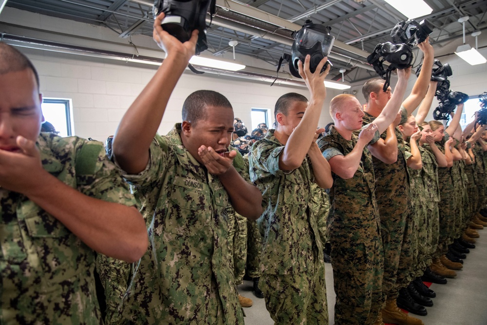 Naval Reserve Officers Training Corps (NROTC) New Student Indoctrination (NSI) Cycle 3 Confidence Chamber