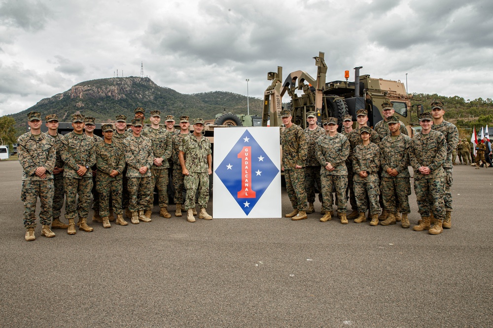 U.S. Secretary of Defense meets Marines with 1st Marine Division during Talisman Sabre 23