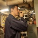 GSM3 Holt Communicates With Sound-Powered Telephone USS Antietam (CG 54)
