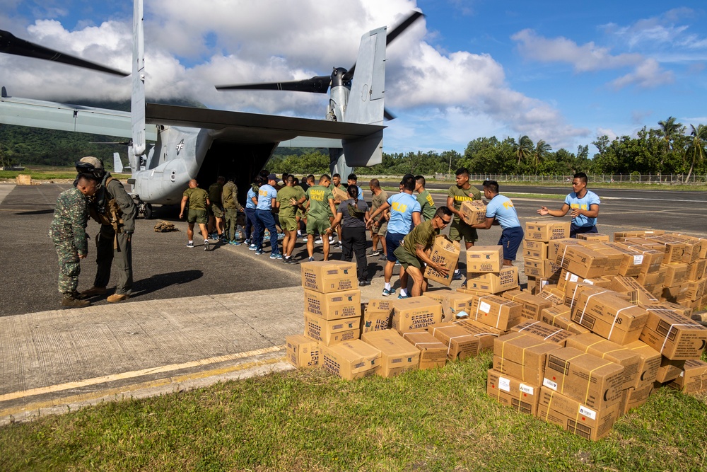 Marines Conduct Relief Efforts in Wake of Typhoon Egay