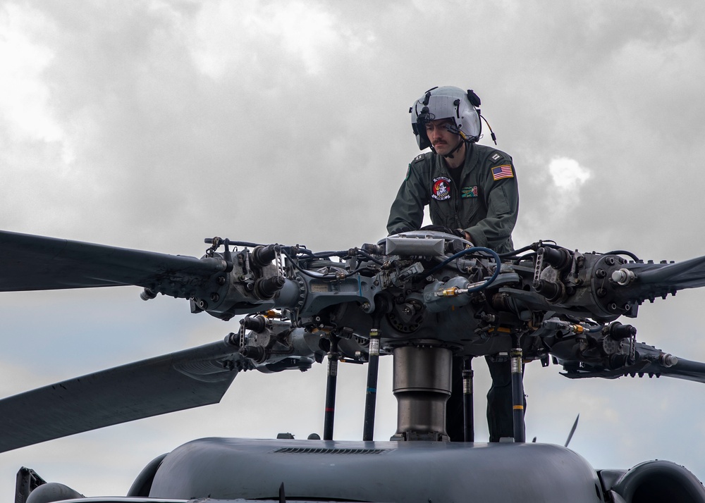 Sailors Conduct Flight Operations Aboard USS John Finn (DDG 113), July 31