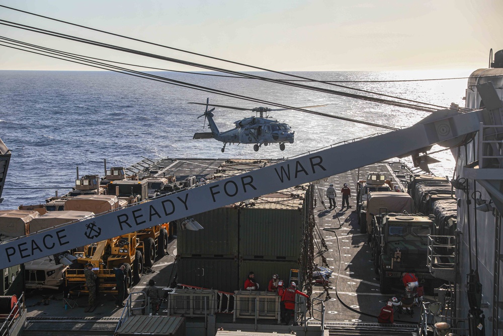 USS Carter Hall Conducts Flight Operations