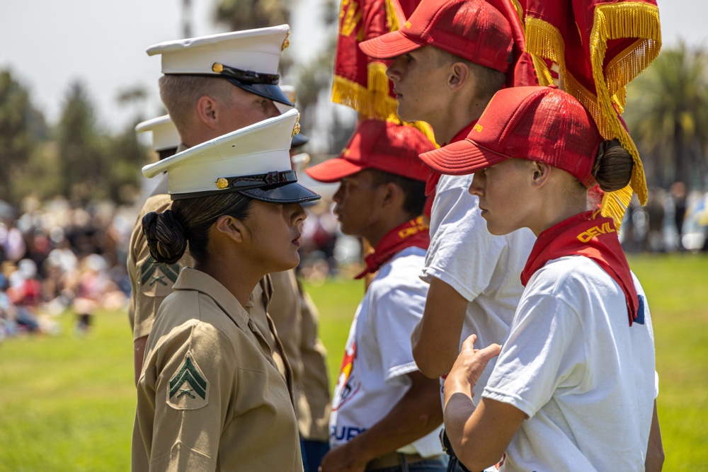 Devil Pups Youth Program for America Train at Camp Pendleton