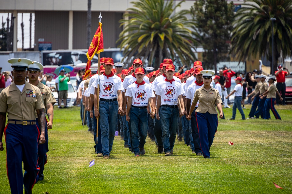 Devil Pups Youth Program for America Train at Camp Pendleton