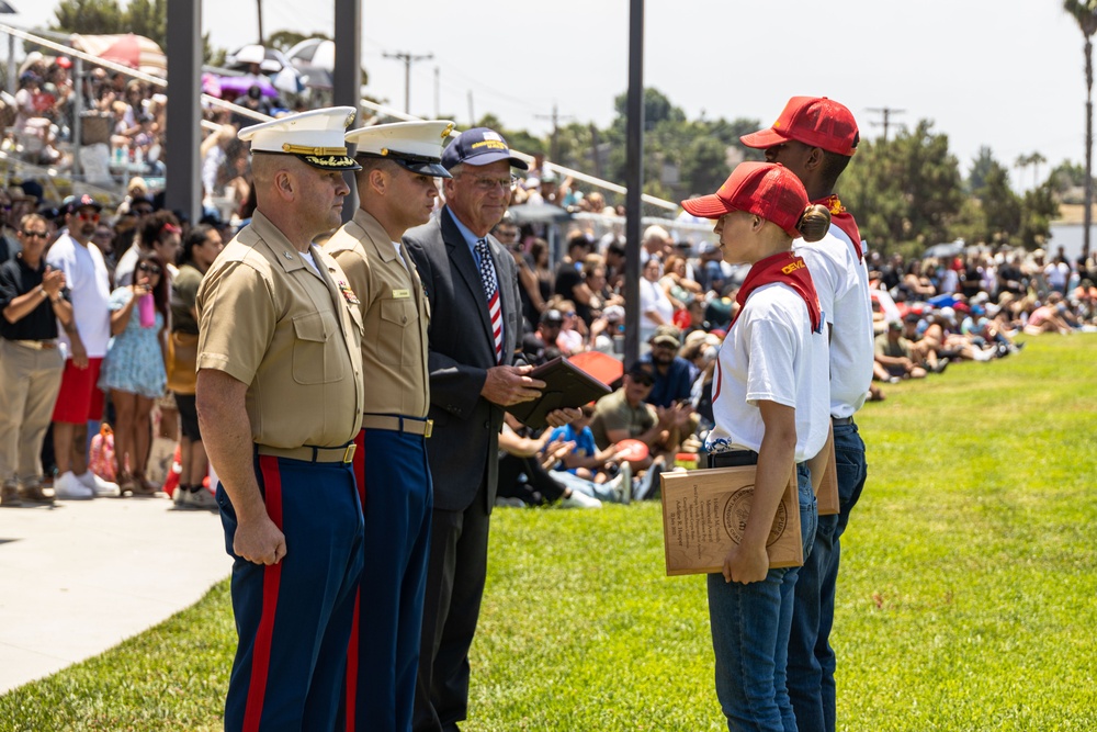 Devil Pups Youth Program for America Train at Camp Pendleton