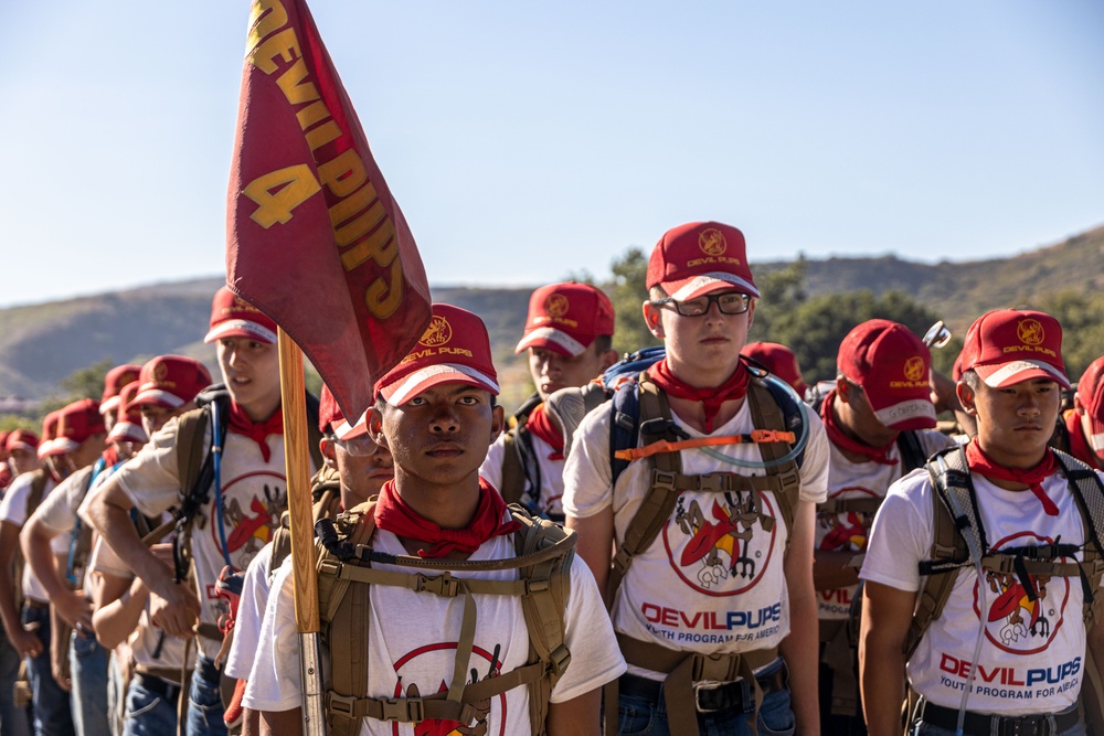 Devil Pups Youth Program for America Train at Camp Pendleton