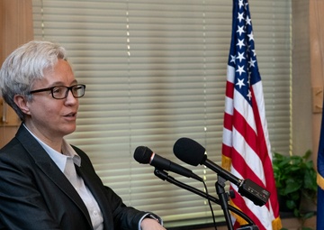 Governor Tina Kotek host mobilization ceremony for Oregon National Guard Soldiers deploying to Africa