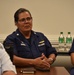 CAPTIONS: Women and Men at Coast Guard Base Los Angeles-Long Beach attend Women's Leadership Initiative meeting