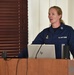 Women and Men at Coast Guard Base Los Angeles-Long Beach attend Women's Leadership Initiative meeting