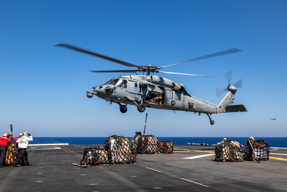 Replenishment At Sea: The BAT ARG/26th MEU(SOC) Keeps The Team Ready for Action