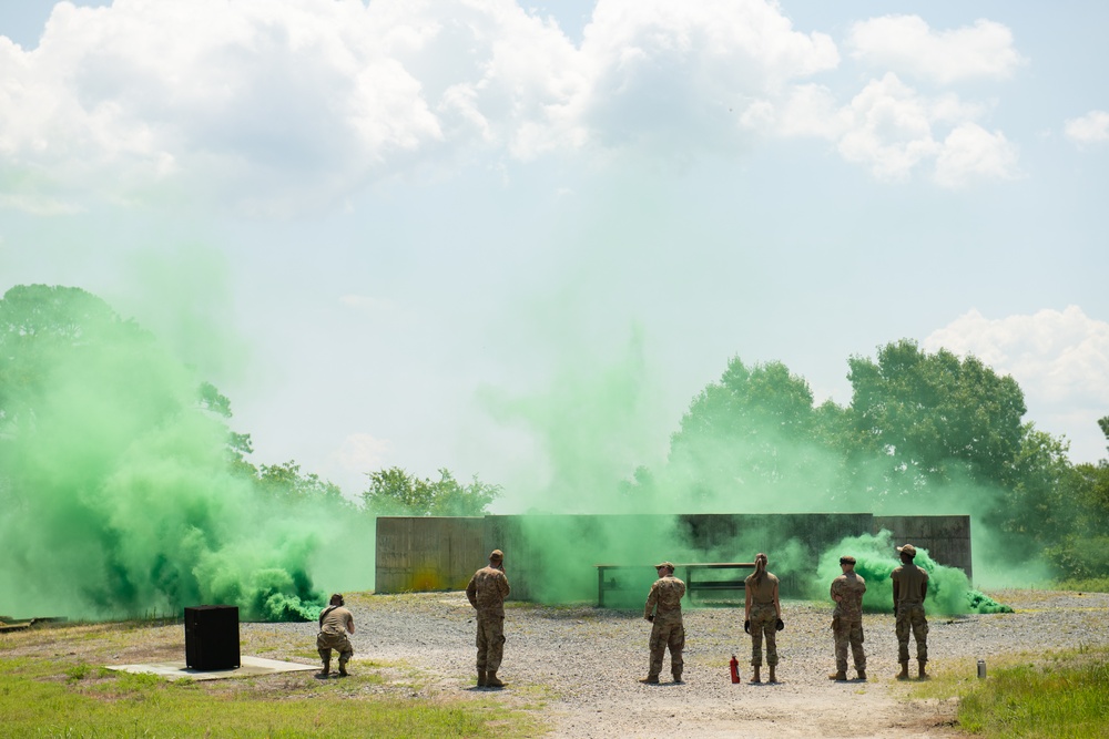 192nd Wing's Security Forces Squadron trains with M18 smoke grenades